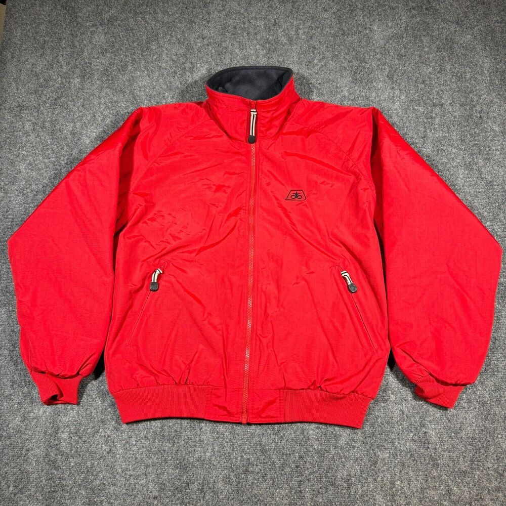 White Bear Clothing Co Three Season Jacket Mens L Red Fleece Lined